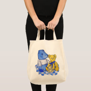 Tote Bag joli tableau d'ours en peluche