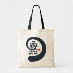 Tote Bag Joli texte de design Les blagues de mon père vont