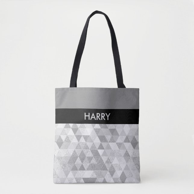 Tote Bag Joli triangle grunge Motif II + vos idées (Devant)