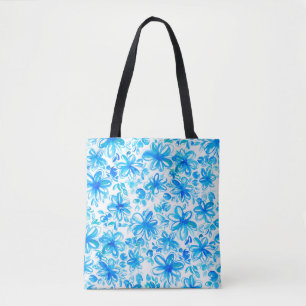 Tote Bag Jolie abstraite aquarelle chintz floral sans soudu