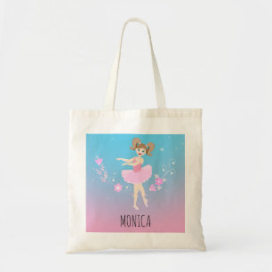 Tote Bag Jolie Ballerina fille fête d'anniversaire