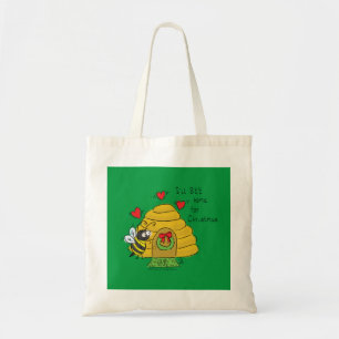 Tote Bag Jolie Bee Christmas Drôle Cartoon de vacances