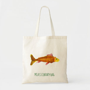 Tote Bag Jolie comète poissons rouges bibliothèque pour enf