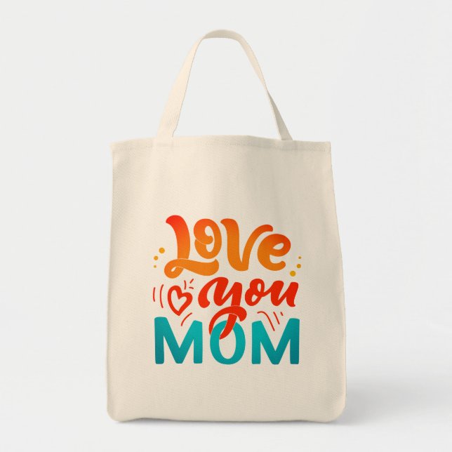 Tote Bag Jolie conception Texte Aimez-vous Maman pour les m (Devant)