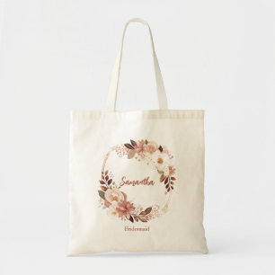 Tote Bag Jolie Demoiselle d'Honneur Florale