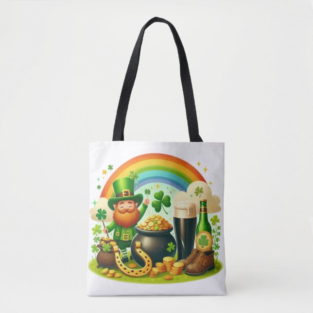 Tote Bag Jolie et fantaisiste Saint-Patrick (Devant)