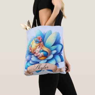 Tote Bag Jolie Fée Endormie Rêves Suaves Floraux Fantaisist