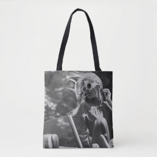 Tote Bag Jolie femme en voiture convertible