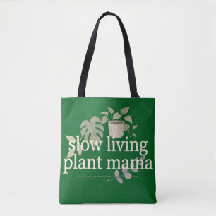 Tote Bag Jolie feuille de Monstera, Maman plante bohème ter