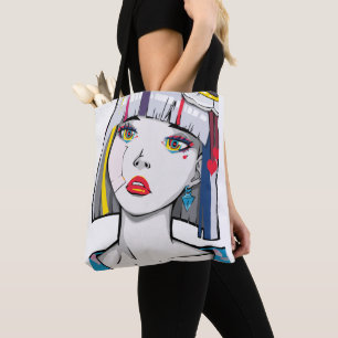 Tote Bag Jolie Fille d'Anime Brisée
