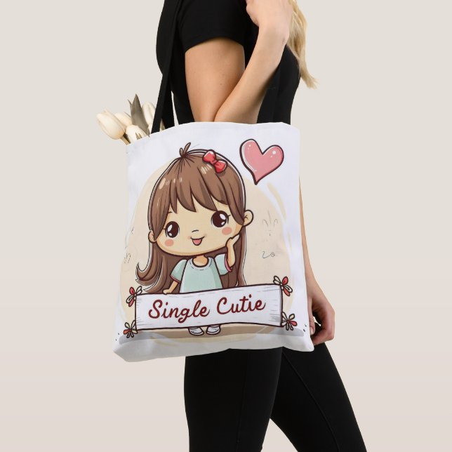 Tote Bag Jolie Fille Mignonne Unique (De près)
