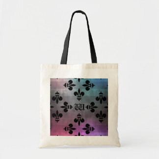 Tote Bag Jolie fleur de lis motif monogrammed
