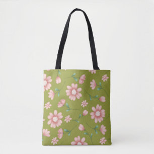 TOTE BAG JOLIE FLEURS ROSES