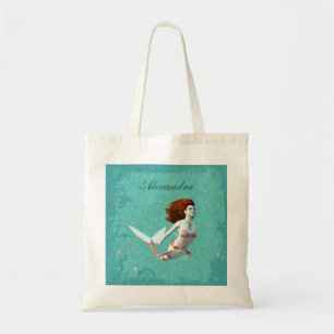 Tote Bag Jolie Koi Mermaid Nager Sous L'Eau