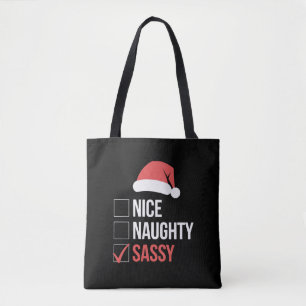 Tote Bag Jolie liste de Noël coquine et impertinente