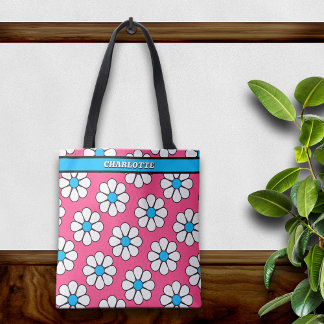 Tote Bag Jolie Marguerite de Dessin Animé