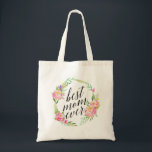 Tote Bag Jolie Meilleure maman jamais Floral Wreath<br><div class="desc">Meilleure Maman Jamais.</div>