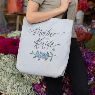 Tote Bag Jolie mère de la mariée Floral Personnalisé