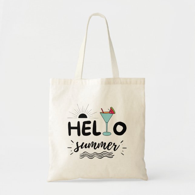 Tote Bag Jolie plage d'été (Devant)