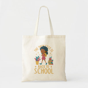Tote Bag Jolie rentrée à l'école Princesse Girl Illustratio