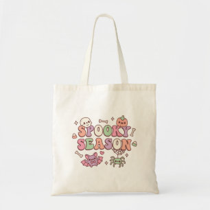 Tote Bag Jolie saison effrayante doodle Halloween