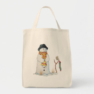 Tote Bag Jolie scène de neige pour Noël