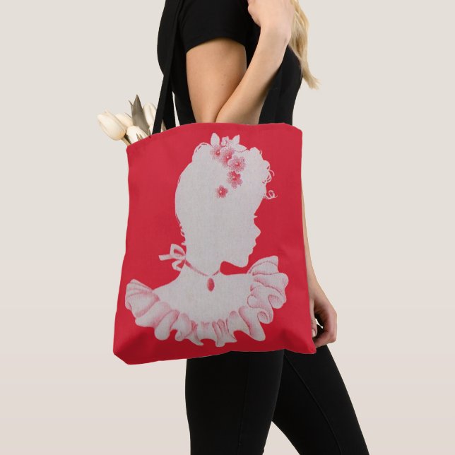 Tote Bag jolie silhouette victorienne (De près)