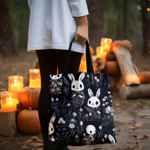 Jolie Skeleton Bunnies Halloween