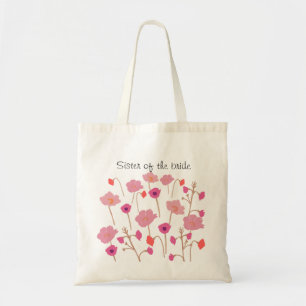 Tote Bag Jolie Soeur Florale De La Mariée