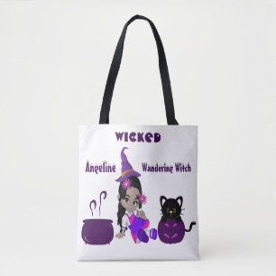 Tote Bag Jolie sorcière errante Wicked Personnalisée Hallow