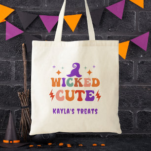Tote Bag Jolie Sorcière Halloween Filles Enfants Trick ou t