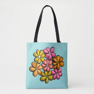 Tote Bag Jolies Fleurs Fille Colorée