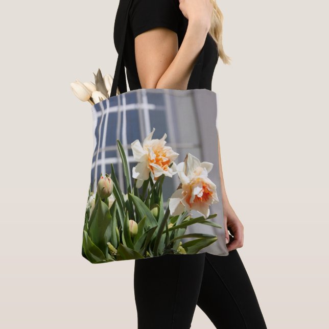 Tote Bag Jolies jonquilles délicates printemps   (De près)