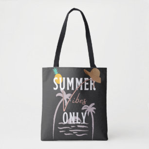 Tote Bag Jolies Vibes D'Été Seulement Plage