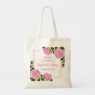Tote Bag Jolis bouquets de coin rose pour mariage de bienve
