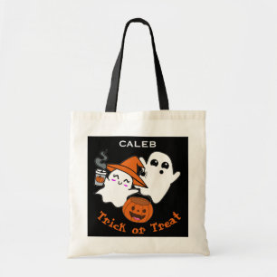 Tote Bag Jolis Fantômes Trick or Treat Halloween Personnali
