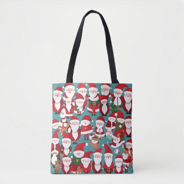Tote Bag Jolis Pères Noël (Devant)