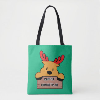 Tote Bag Jolis rennes de Noël de dessin animé