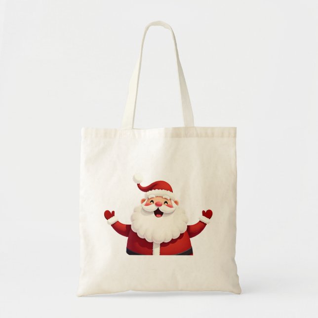Tote Bag Jolly Kawaii Santa Claus (Devant)