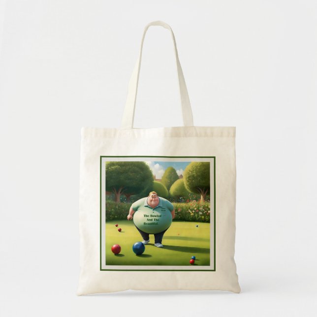 Tote Bag Jolly Lawn Bowler Man, (Devant)