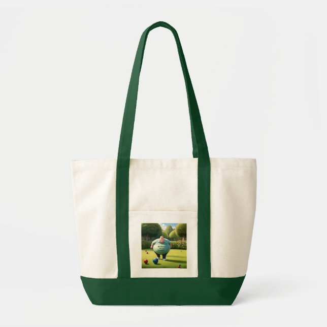 Tote Bag Jolly Lawn Bowler Man, (Devant)