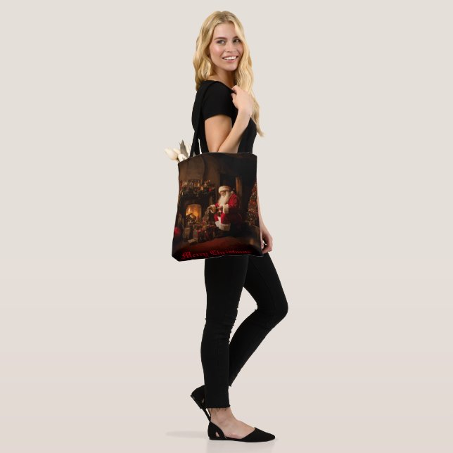 Tote Bag Jolly Old Saint Nick (Sur le modèle)