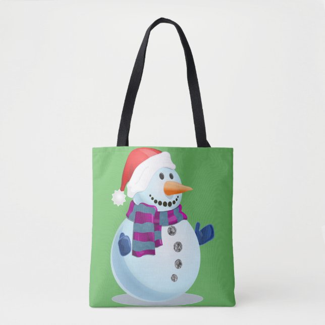 Tote Bag Jolly Snowman (Devant)