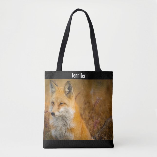 Tote Bag Jote Red Fox Wilderness Nature Photographie (Devant)