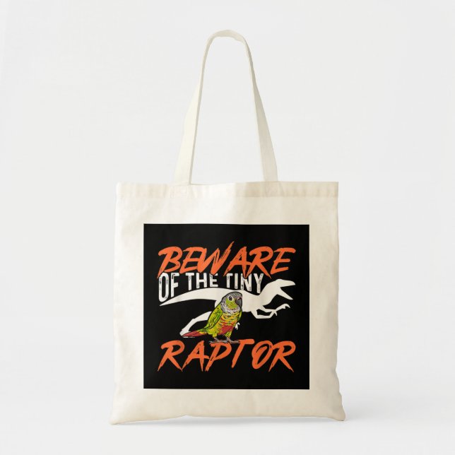Tote Bag Joue Verte Conure Attention Aux Petits Rapaces Ois (Devant)