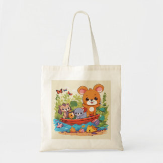 Tote Bag Jouer à la conception animale des enfants