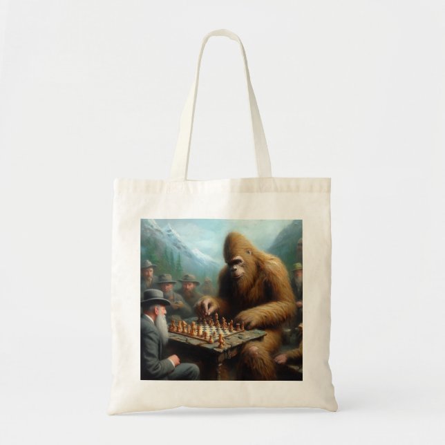 Tote Bag Jouer aux échecs (Devant)