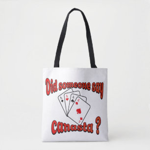 Tote Bag Jouer cartes Canasta