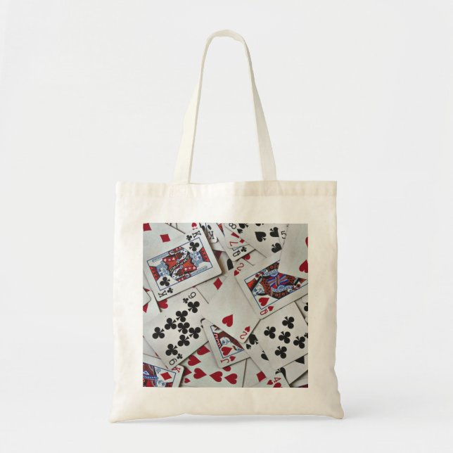 Tote Bag Jouer Cartes Poker Jeux Reine Roi (Devant)
