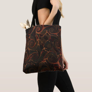 Tote Bag Jouer des torrents Brown foncé